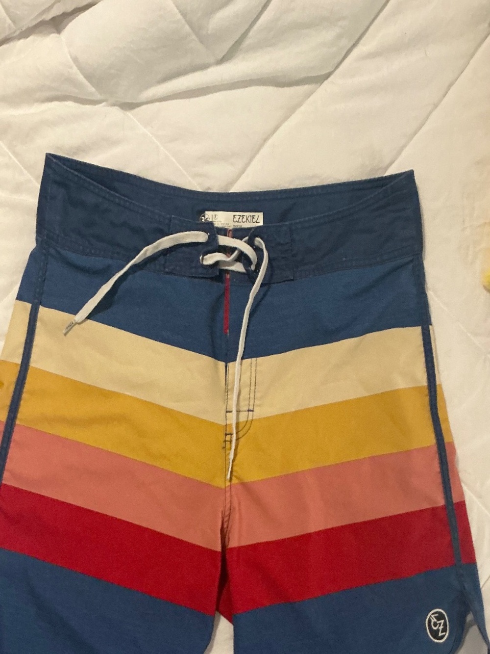 Ezekiel striped board shorts. Size 36